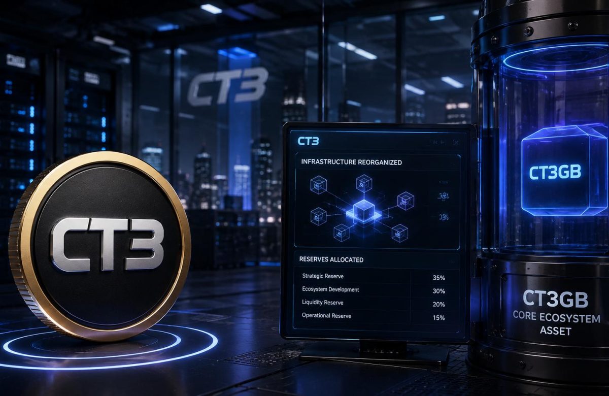 CT3 reorganiza infraestrutura e reservas antes de transformar CT3GB em ativo central do ecossistema